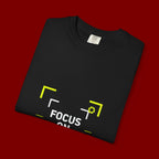 Minimalist 'Smile Frame' T-Shirt — Neon Accent Graphic Tee