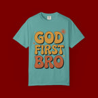 God First Bro T-Shirt — Retro Christian Faith Tee