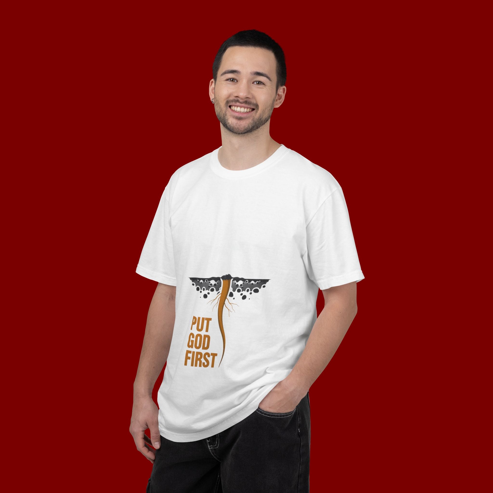 Put God First T-Shirt — Christian Faith Graphic Tee