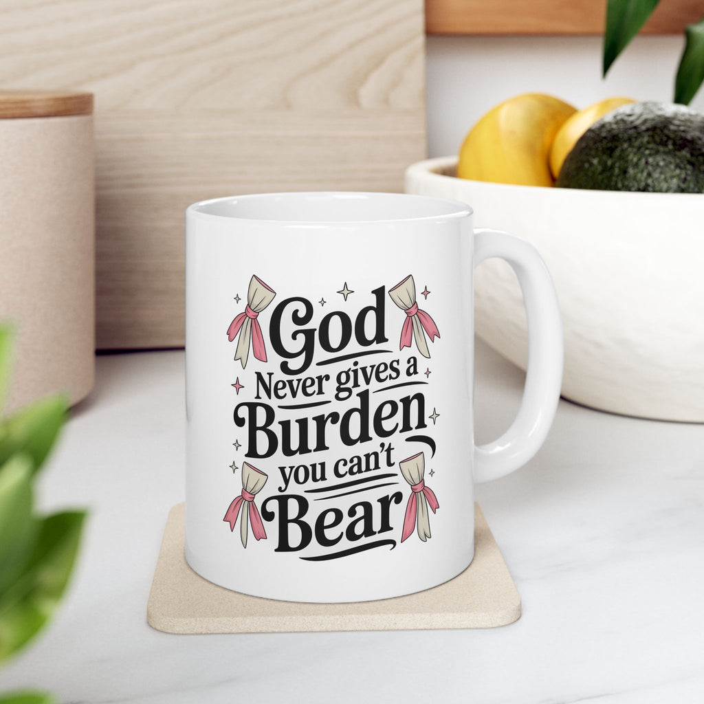 Ceramic Mug - 'Mama Bear' Cute Floral Coffee Cup (11oz & 15oz)