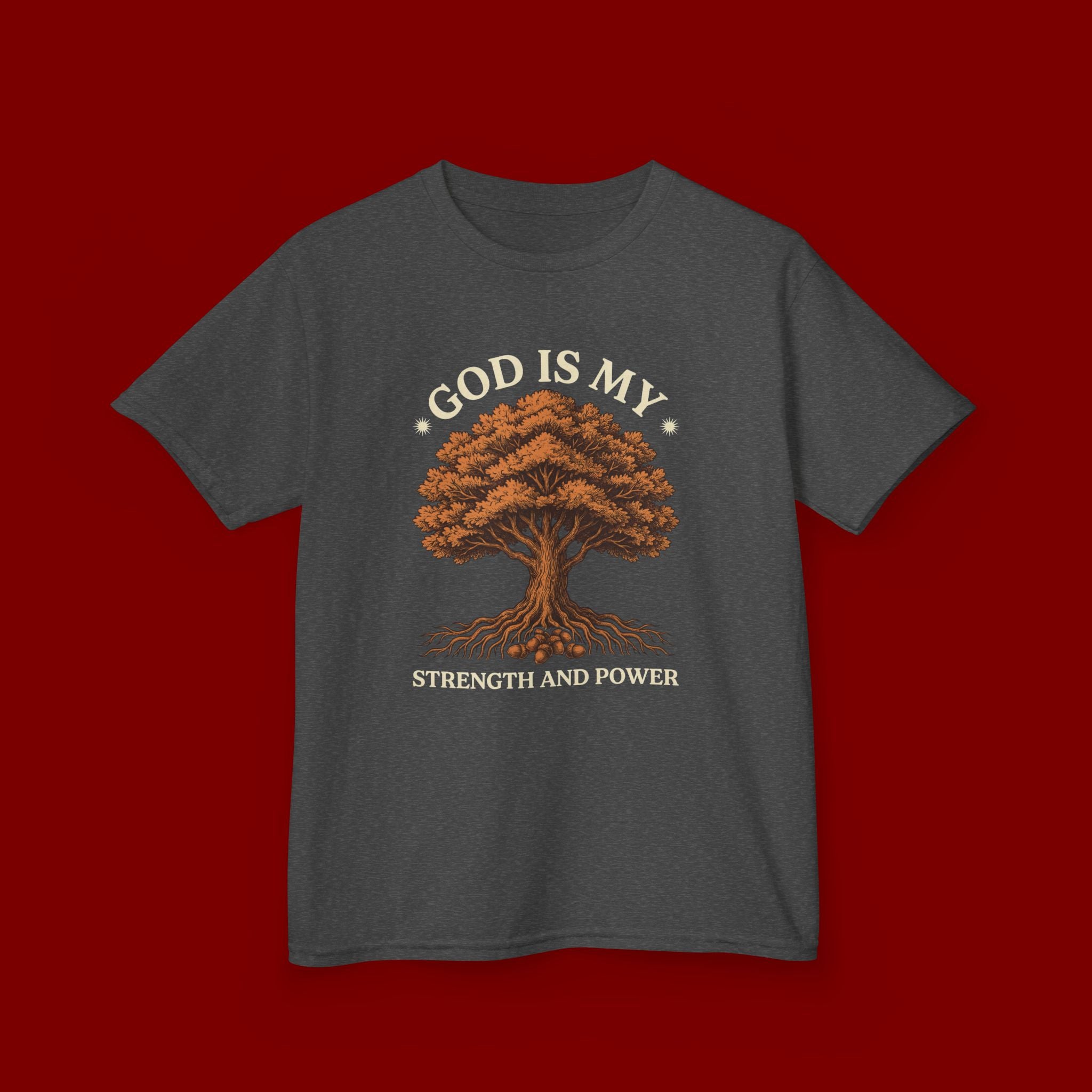 Autumn Oak Tree Kids T‑Shirt — Cozy Fall Nature Tee for Children