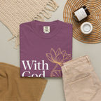 Faith T-Shirt — "With God, every hardship brings ease" Inspirational Christian Tee