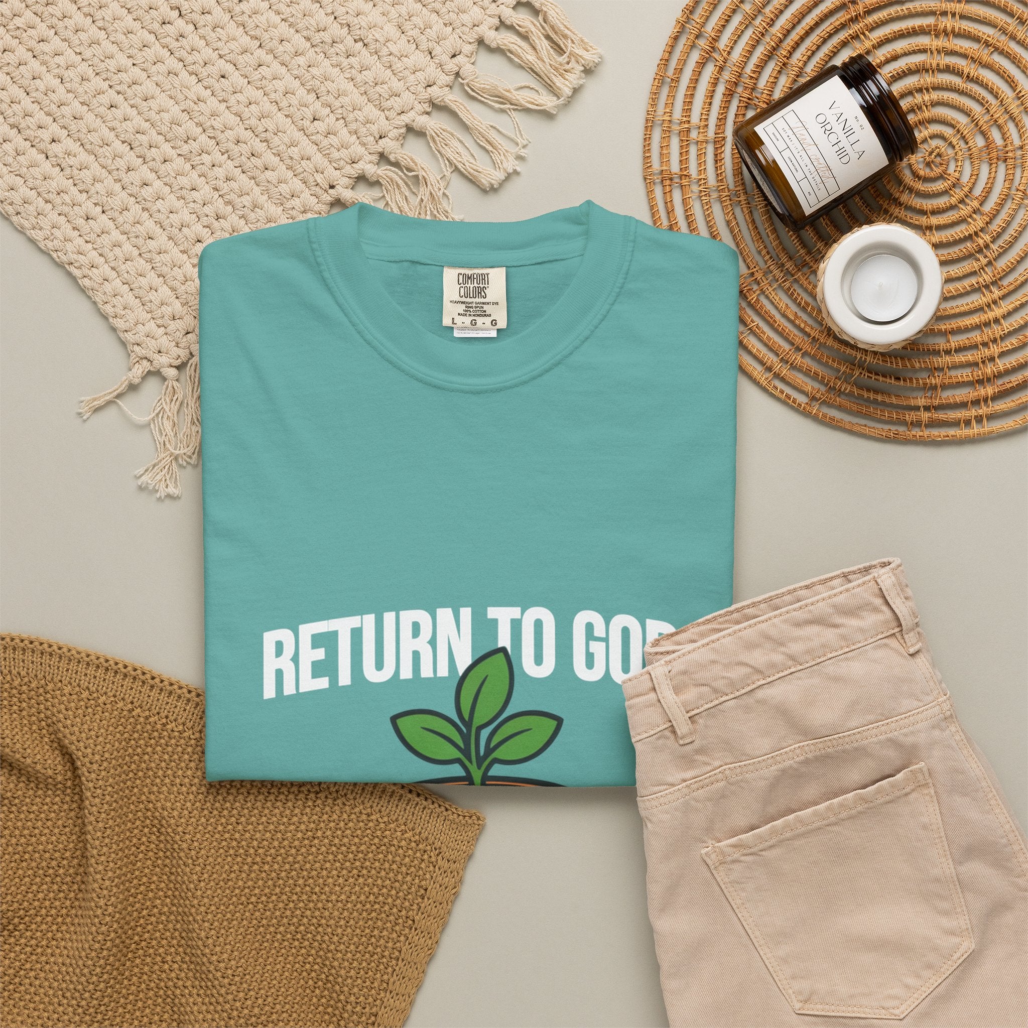 T-Shirt — "Return to God" Seedling Graphic Tee