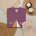 Trust God Sailboat T-Shirt — Pray Work Inspirational Christian Tee