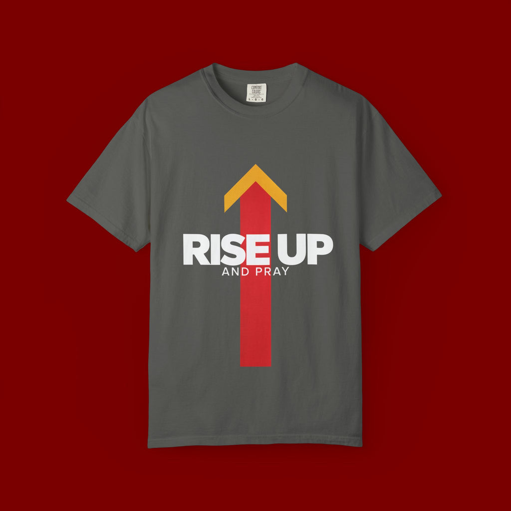 Arrow Up Graphic T-Shirt — Bold Upward Arrow Design