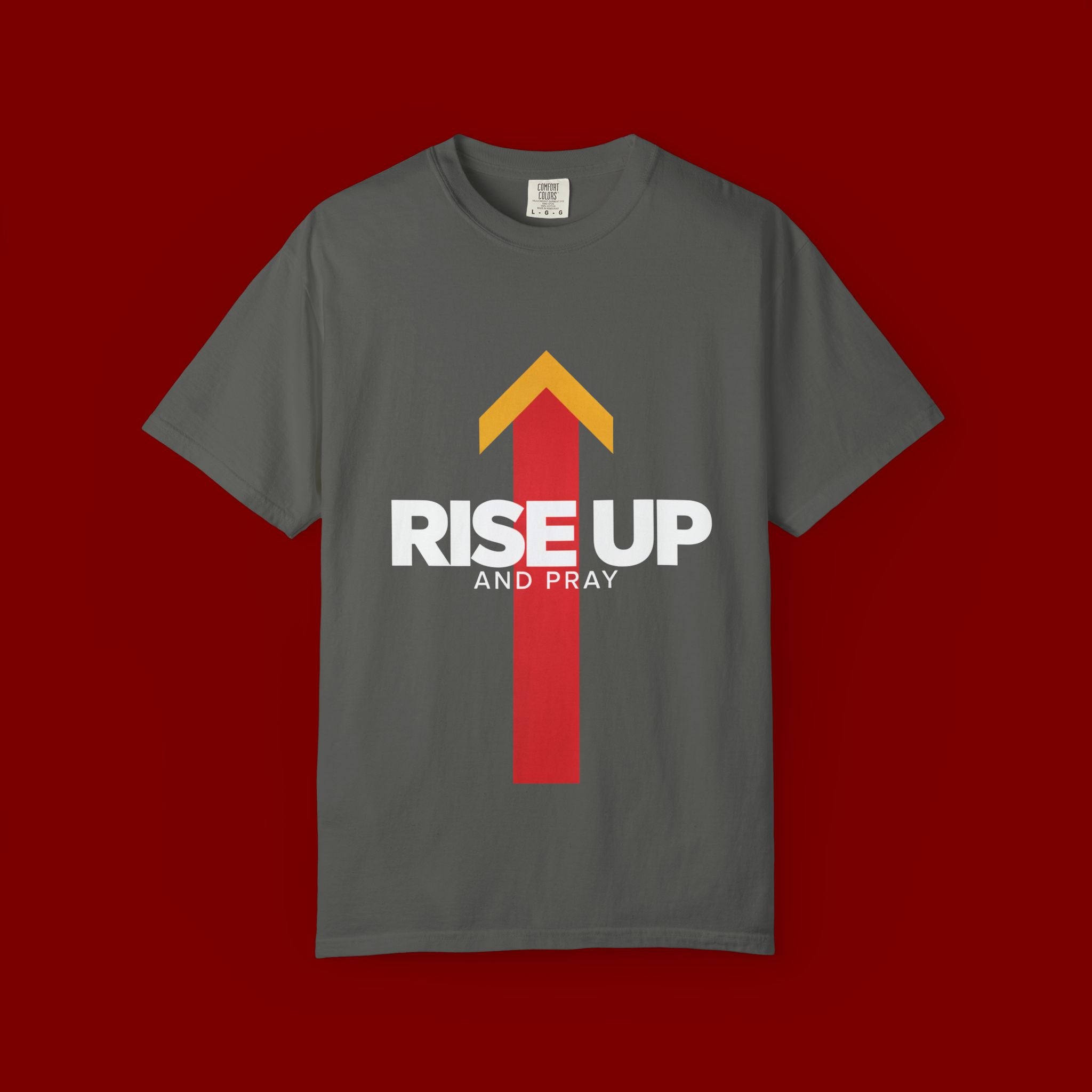 Arrow Up Graphic T-Shirt — Bold Upward Arrow Design