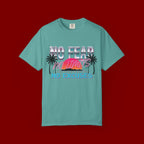 No Fear, No Excuses T-Shirt — Retro Sunset Palm Graphic Tee