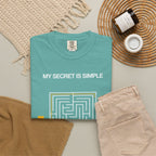 I Pray Maze T-Shirt — "My Secret Is Simple" Christian Faith Tee