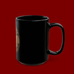 Live by Faith Black Mug — Inspirational Christian Coffee Cup ("Live by Faith Not by Sight")