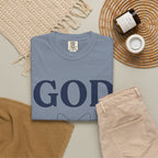 God Above All Things T-Shirt — Faith Graphic Tee with Cosmic Design