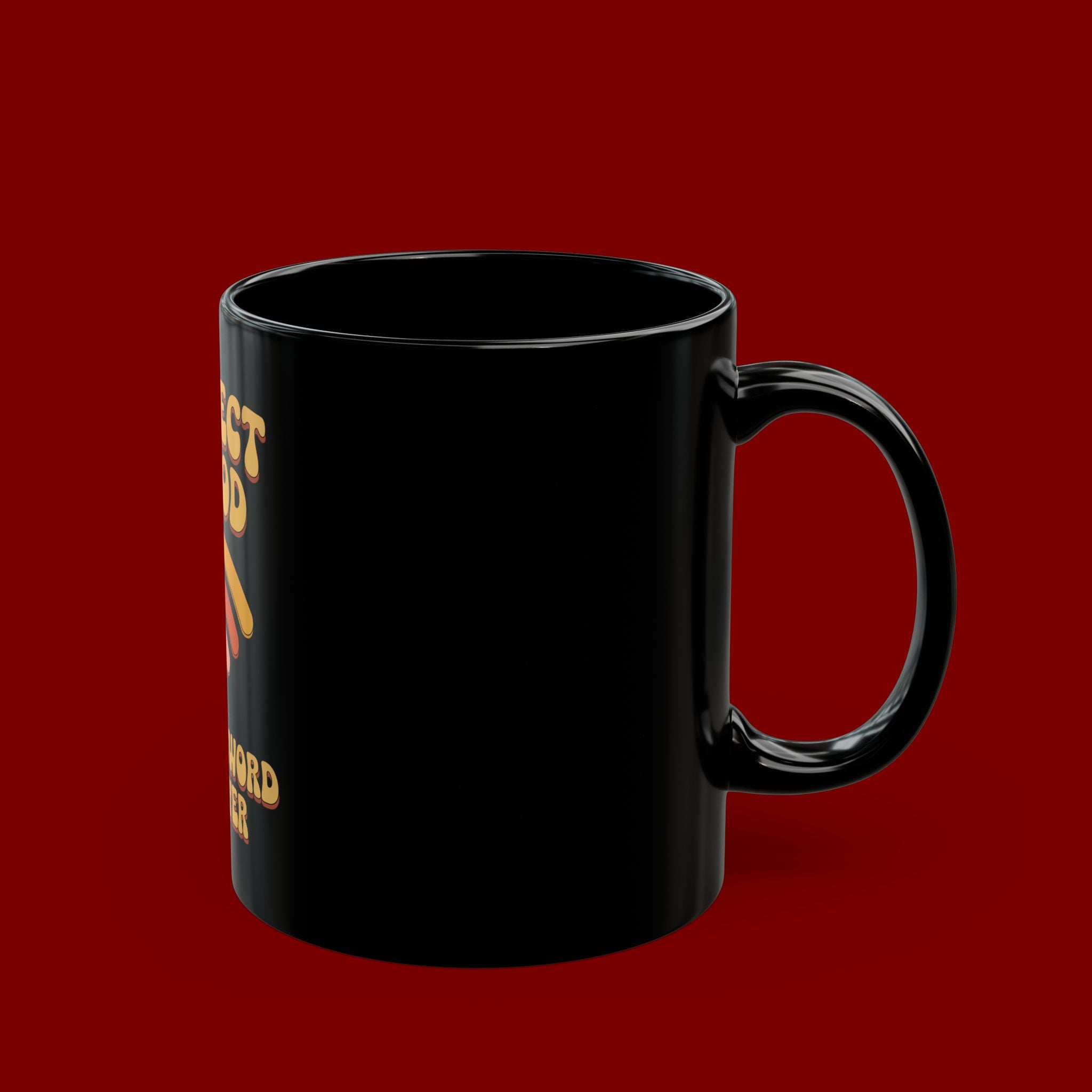 Connect to God Mug - "The Password Is Prayer" Inspirational Black Coffee Cup