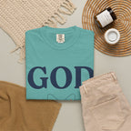 God Above All Things T-Shirt — Faith Graphic Tee with Cosmic Design