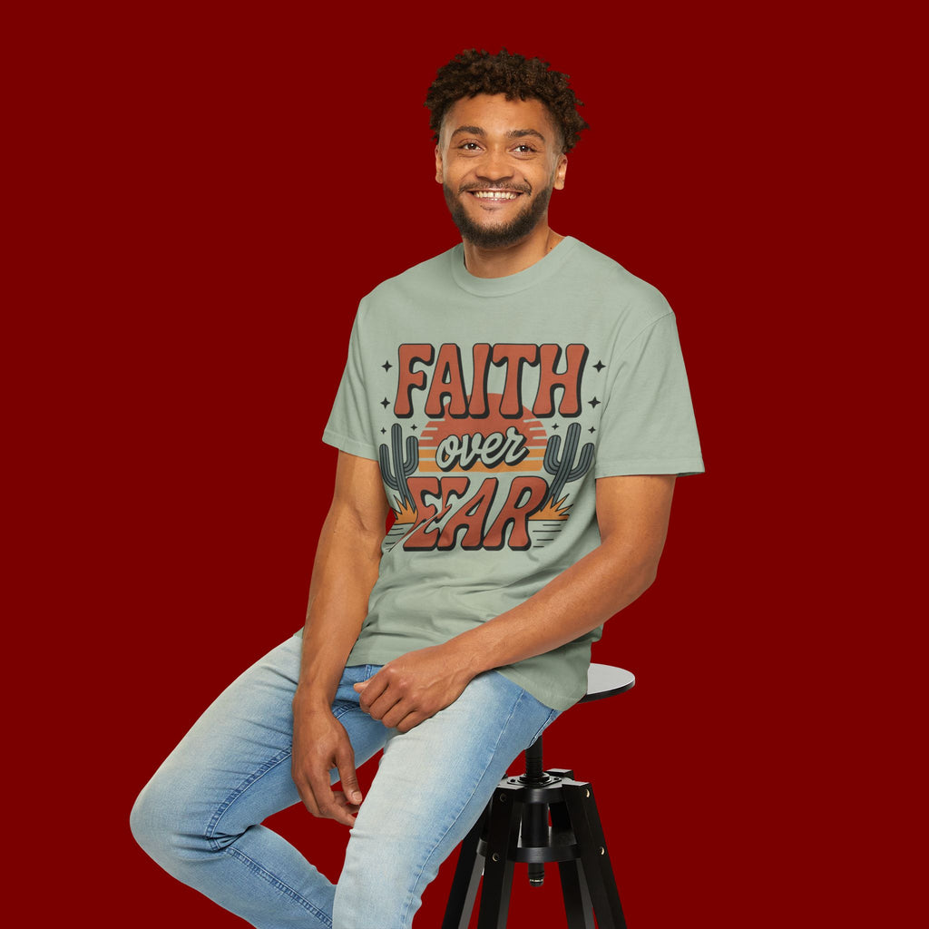 Faith Over Fear T-Shirt — Christian Inspirational Desert Graphic