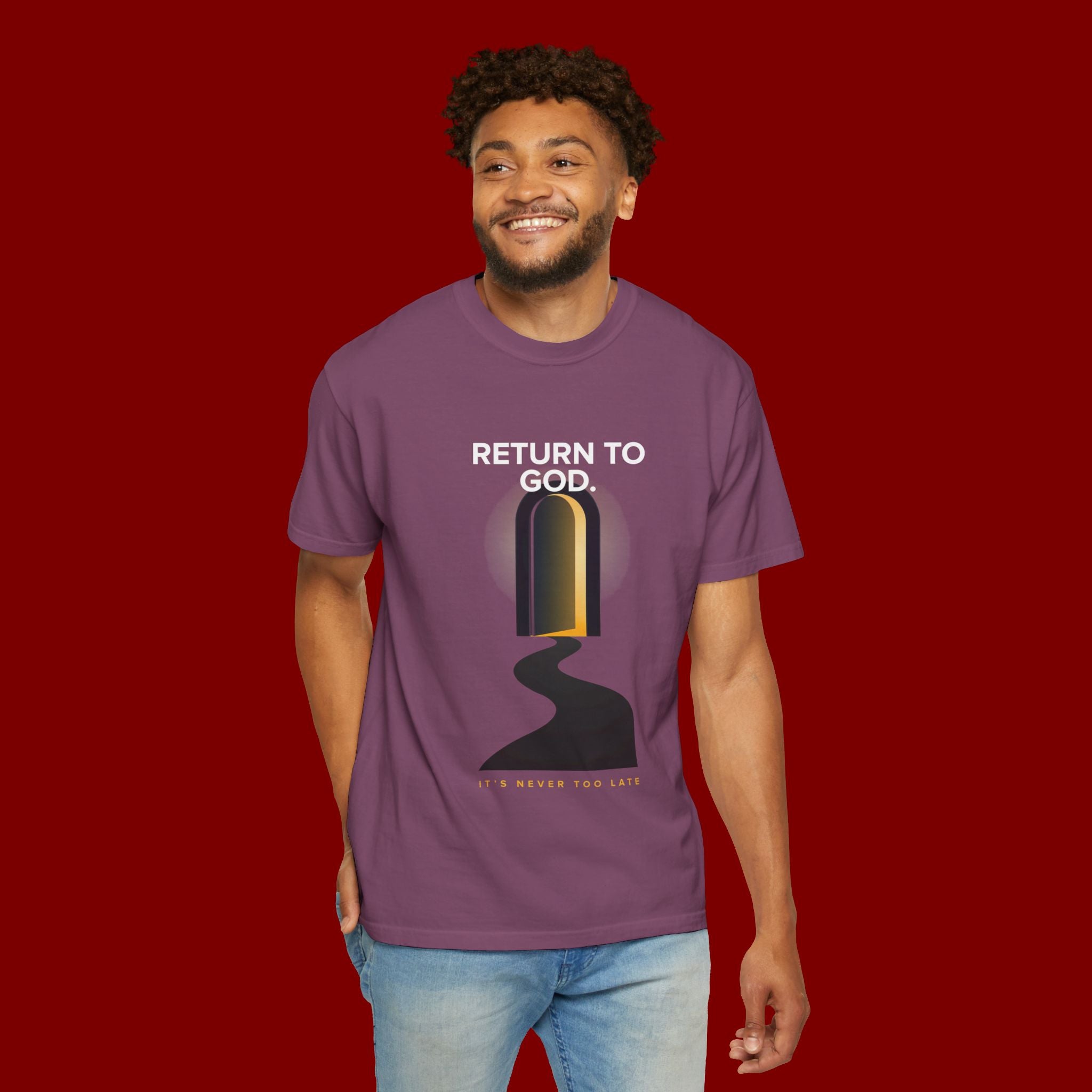 Mystic Doorway T-Shirt — Golden Arch Path Graphic Tee