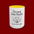 Do Not Lose Heart Accent Coffee Mug — Trust God’s Plan Inspirational Christian Mug