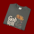 God Will Always Make a Way T-Shirt — Inspirational Floral Christian Tee