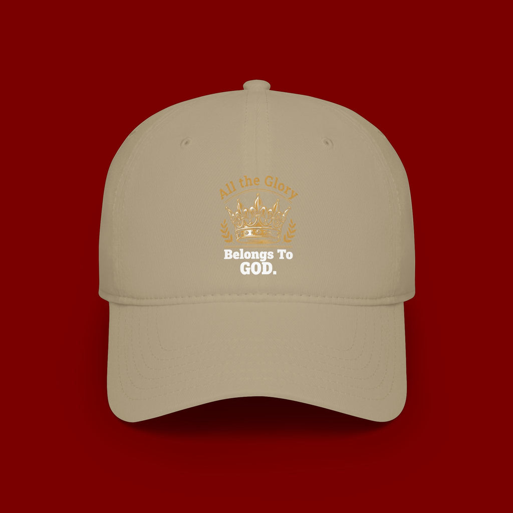 All the Glory Belongs to God Red Low Profile Baseball Cap