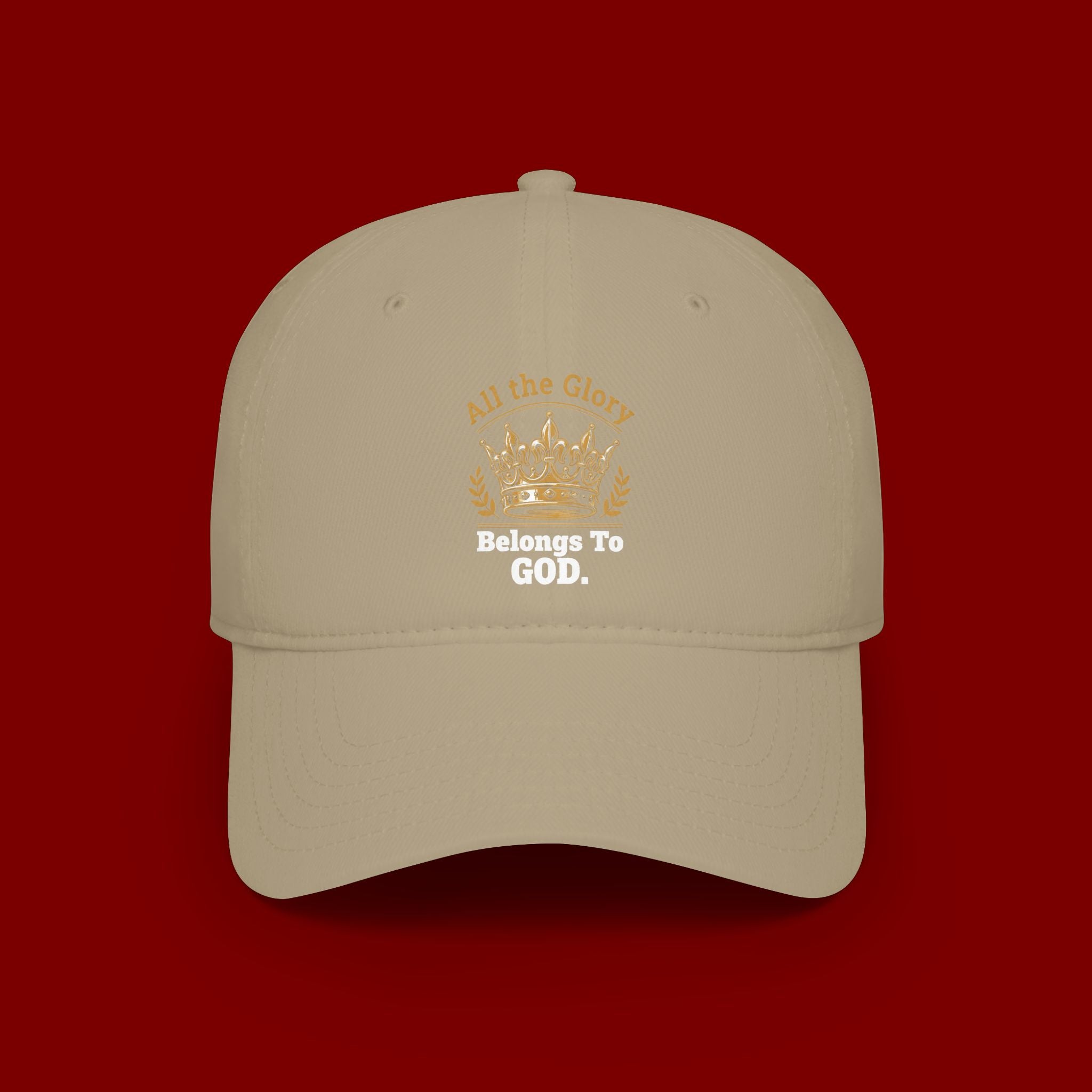 All the Glory Belongs to God Red Low Profile Baseball Cap