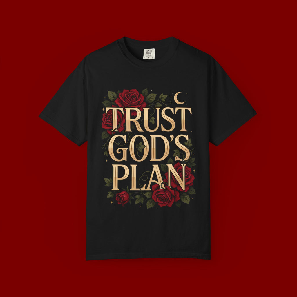 Trust God's Plan Floral T-Shirt — Inspirational Christian Tee