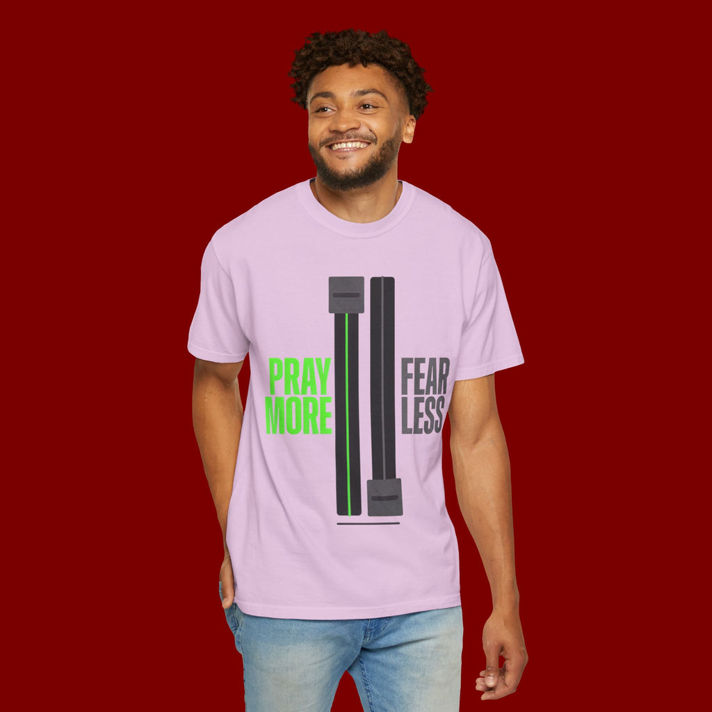 Pray More Fear Less T-Shirt — Inspirational Faith Graphic Tee