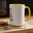 Praise the Lord Coffee Mug – Retro Christian Faith Accent Mug (11/15oz)