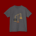 Kids Tee — Scales Design with 'Pray More' & 'Fear Less' Inspirational Graphic