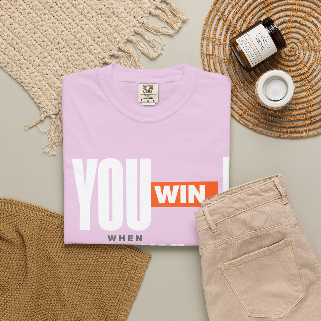 You Win You Pray T-Shirt — Inspirational Faith Graphic Tee