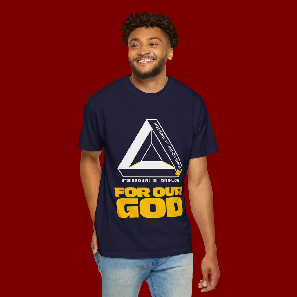 For Our God T‑Shirt — Christian Triangle Graphic Tee