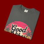 Good Vibes Only T-Shirt — Retro Sunset Palm Tee