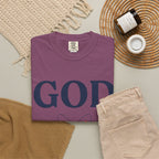God Above All Things T-Shirt — Faith Graphic Tee with Cosmic Design
