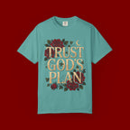 Trust God's Plan Floral T-Shirt — Inspirational Christian Tee