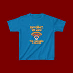Kids Tee - "Connect to God" WiFi Prayer Graphic Shirt