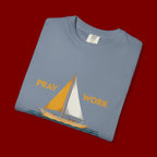 Trust God Sailboat T-Shirt — Pray Work Inspirational Christian Tee