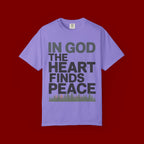 Christian Faith T-Shirt — “In God the Heart Finds Peace” Inspirational Tee