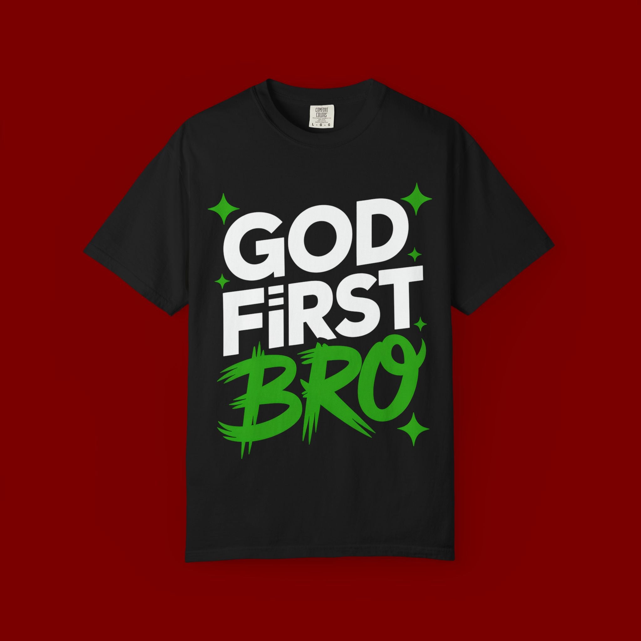 God First Bro T-Shirt — Faith Graphic Tee for Guys