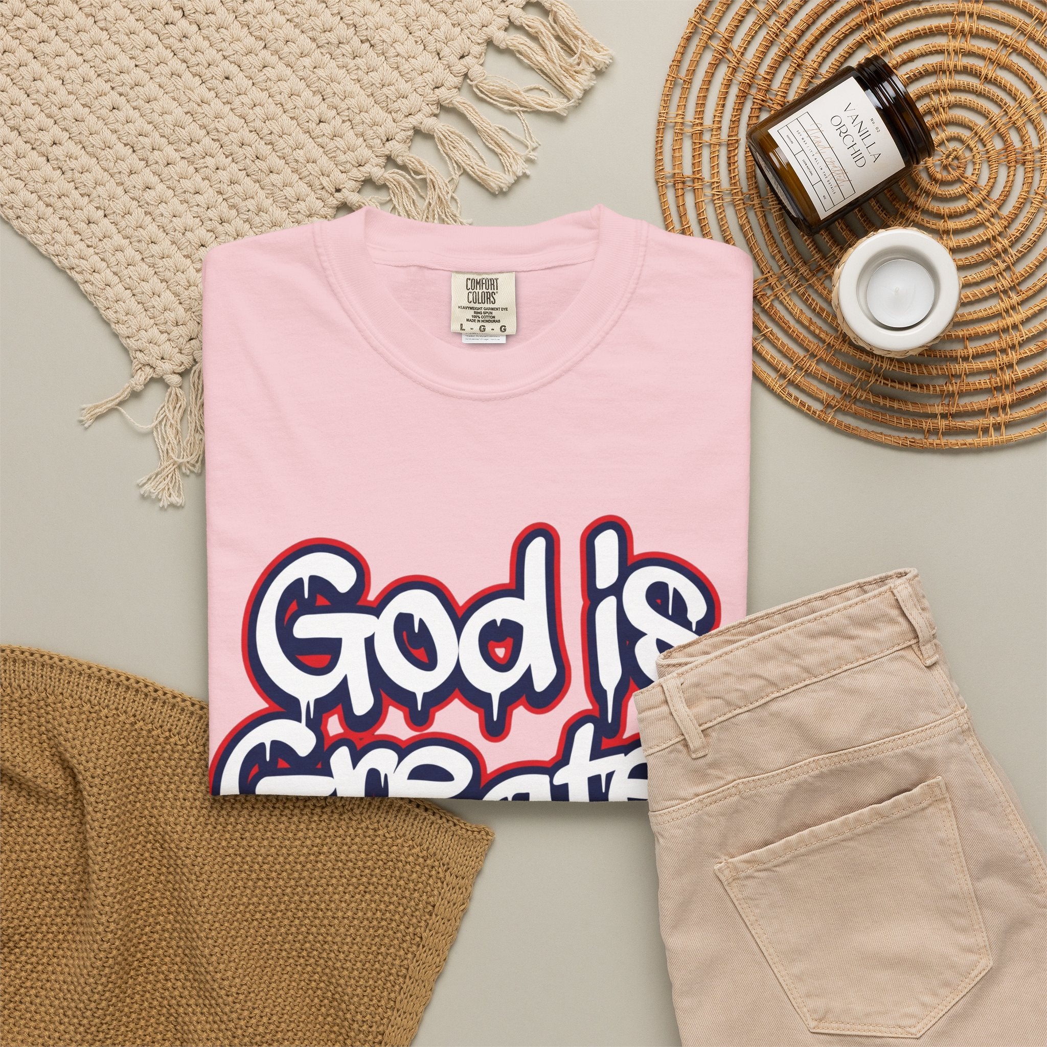 God Is Greater American Flag T-Shirt
