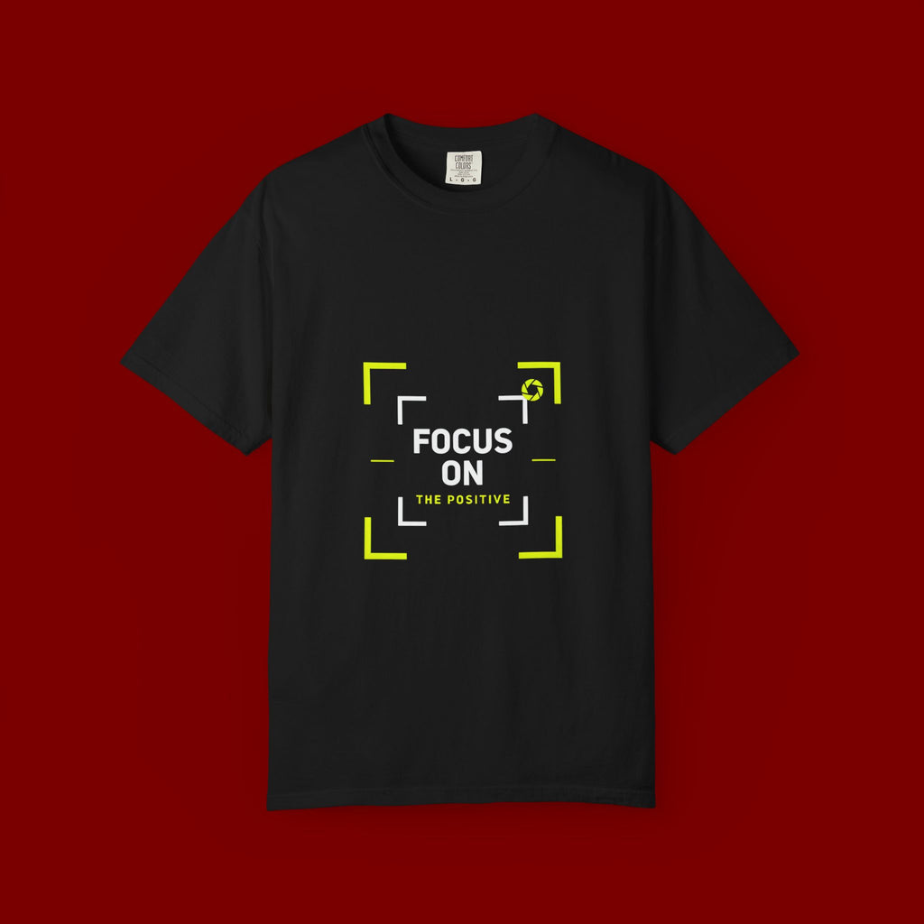 Minimalist 'Smile Frame' T-Shirt — Neon Accent Graphic Tee
