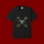 Minimalist 'Smile Frame' T-Shirt — Neon Accent Graphic Tee
