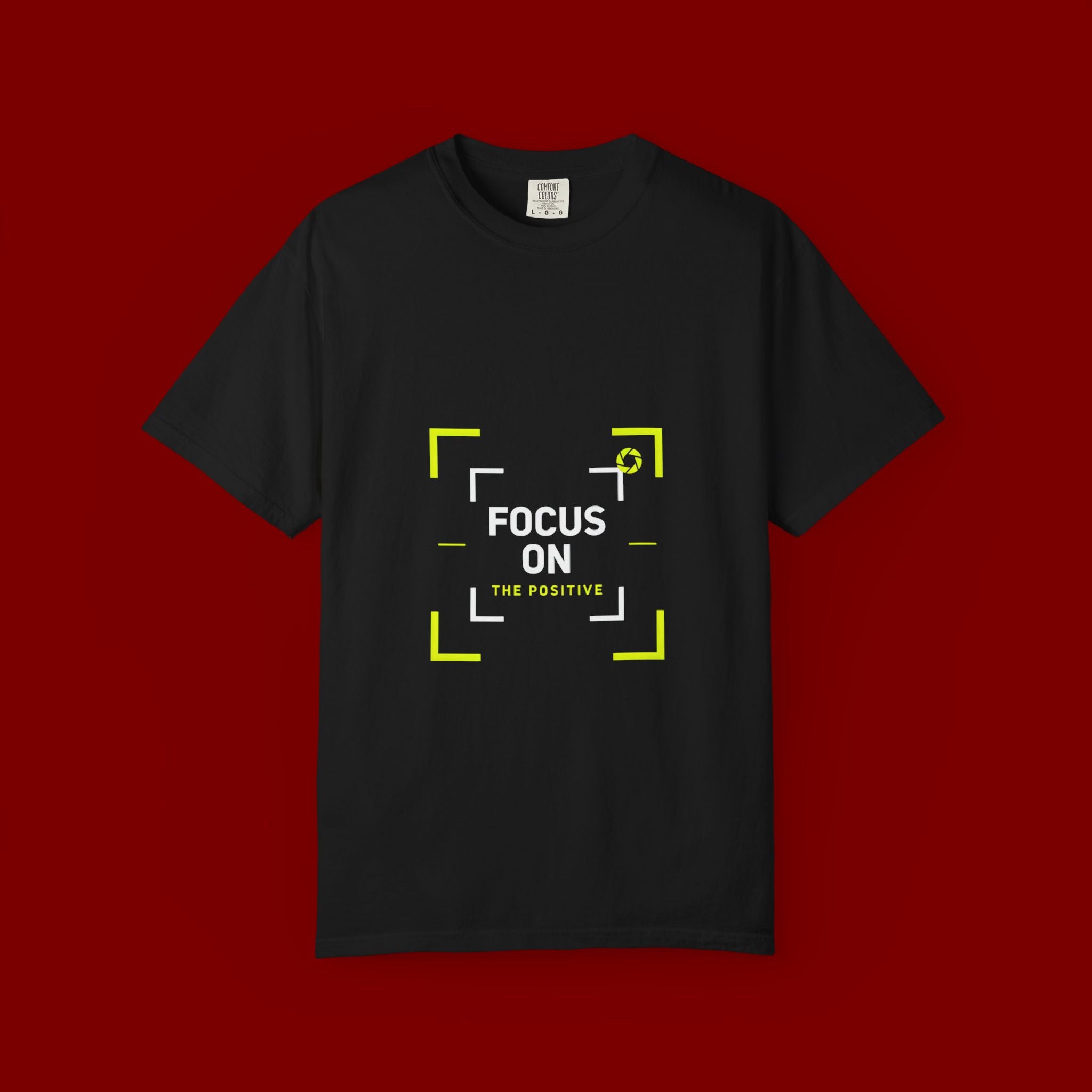Minimalist 'Smile Frame' T-Shirt — Neon Accent Graphic Tee