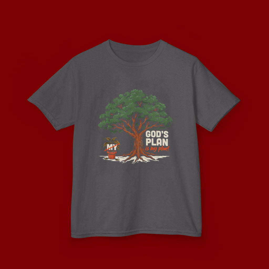 Kids Tee — Cute Tree & Plant Pot Illustration (“Grow Big, Little One”)