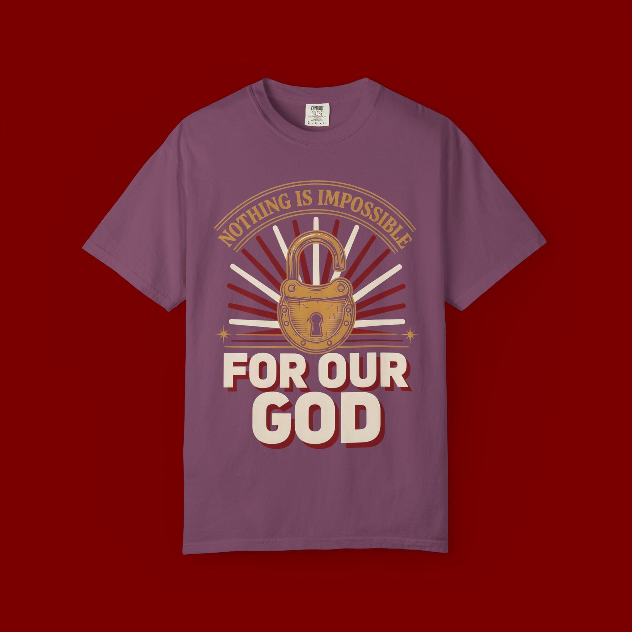 Nothing Is Impossible For Our God T-Shirt — Christian Faith Graphic Tee