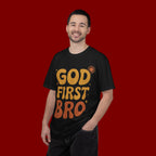 God First Bro T-Shirt — Retro Christian Faith Tee