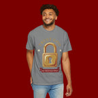 Trust God Lock T-Shirt — Christian Faith Tee “Trust God No Matter What”