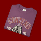 Contend for the Faith T-Shirt — Vintage Boxing Gloves Christian Tee