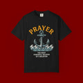 Prayer Anchor T-Shirt — "Prayer: The Most Powerful Weapon of a Believer" Christian Faith Tee