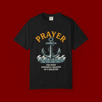 Prayer Anchor T-Shirt — "Prayer: The Most Powerful Weapon of a Believer" Christian Faith Tee