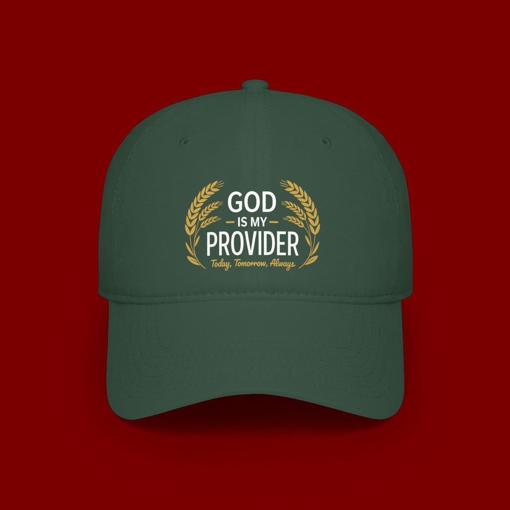 God Is My Provider Baseball Cap — Faith Hat with 'God Is My Provider' Design