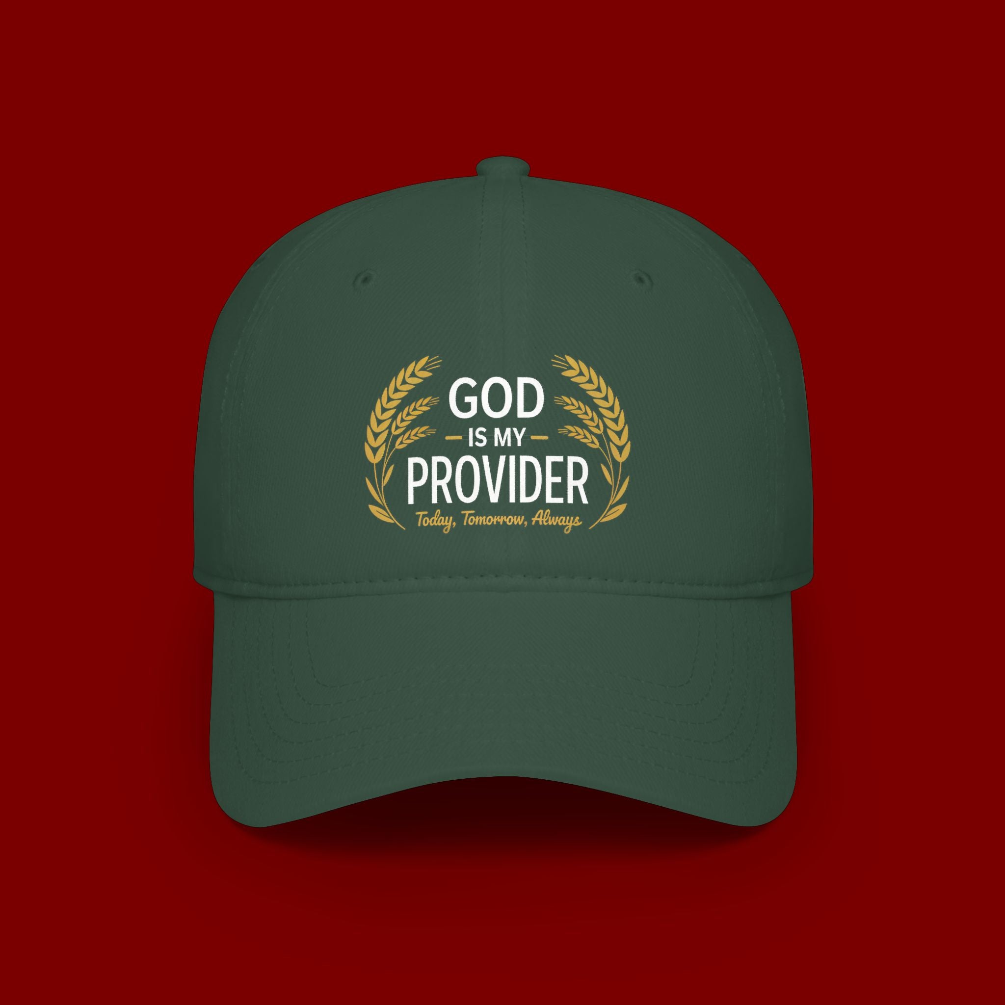 God Is My Provider Baseball Cap — Faith Hat with 'God Is My Provider' Design