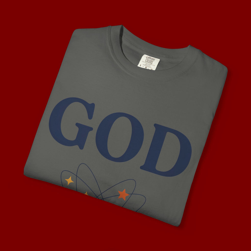 God Above All Things T-Shirt — Faith Graphic Tee with Cosmic Design