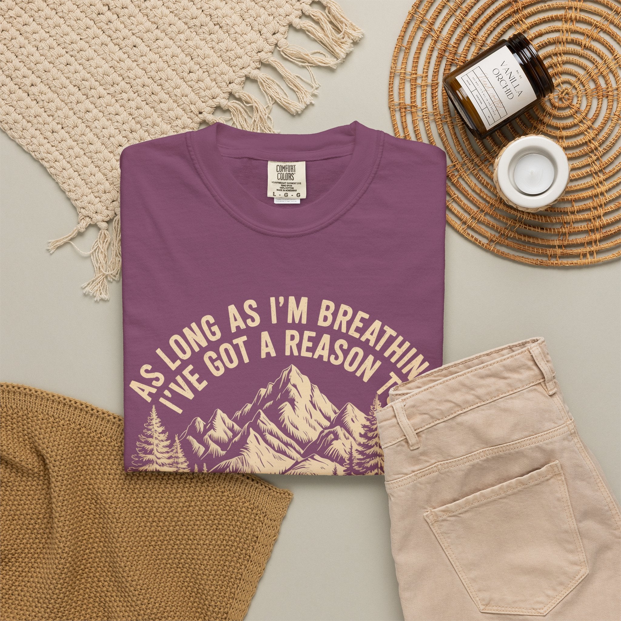 Praise the Lord Mountain T-Shirt — Christian Faith Outdoor Tee